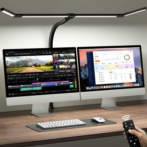 ONEMIX 42″ LED Desk Lamp with Clamp